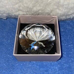 Paper Destiny Clear Diamond Cut Paperweight.